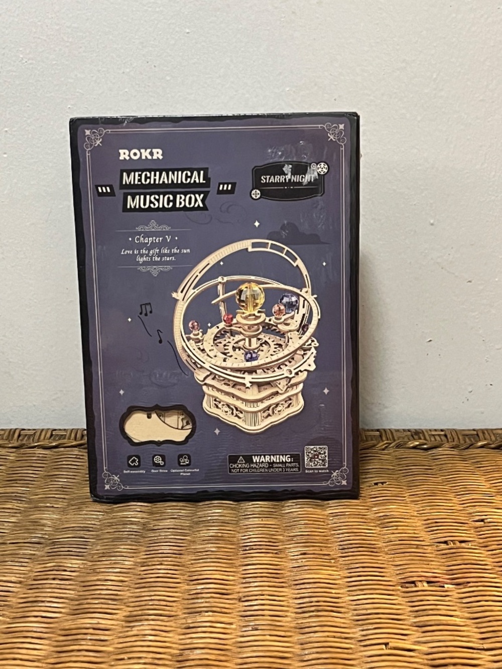 ROKR Mechanical Music Box – Starry Night DIY Wooden Model Kit